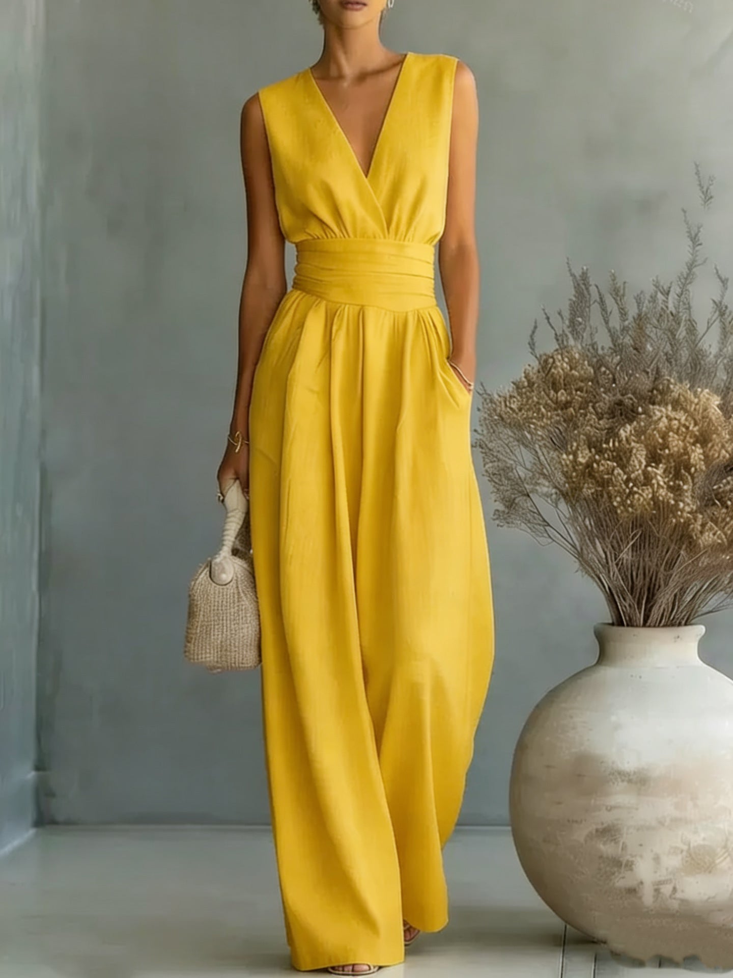 Vivian V-Neck Jumpsuit