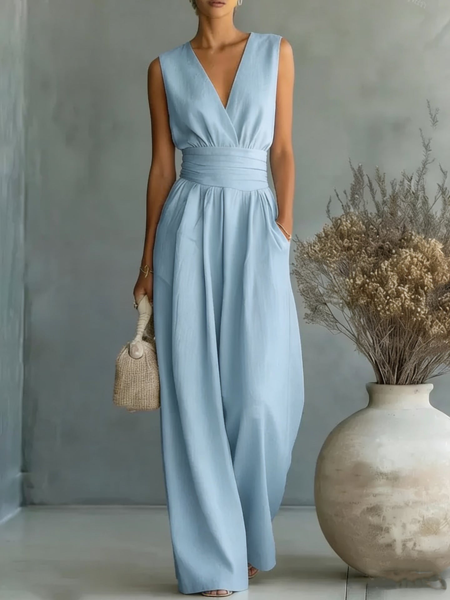 Vivian V-Neck Jumpsuit