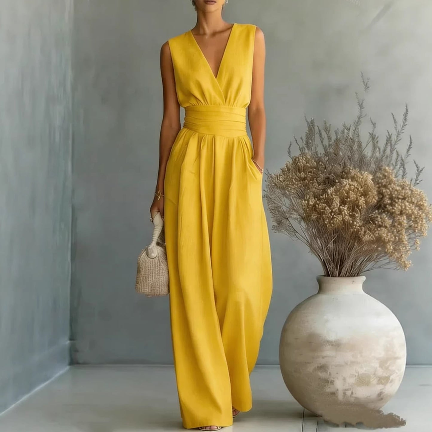 Vivian V-Neck Jumpsuit