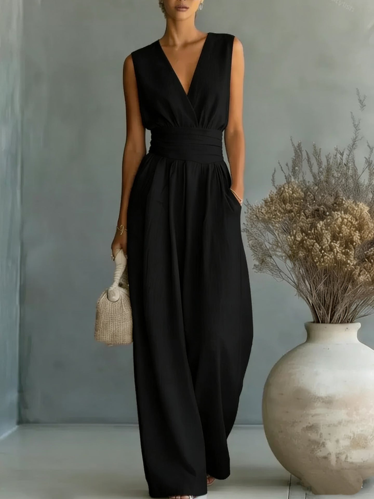 Vivian V-Neck Jumpsuit