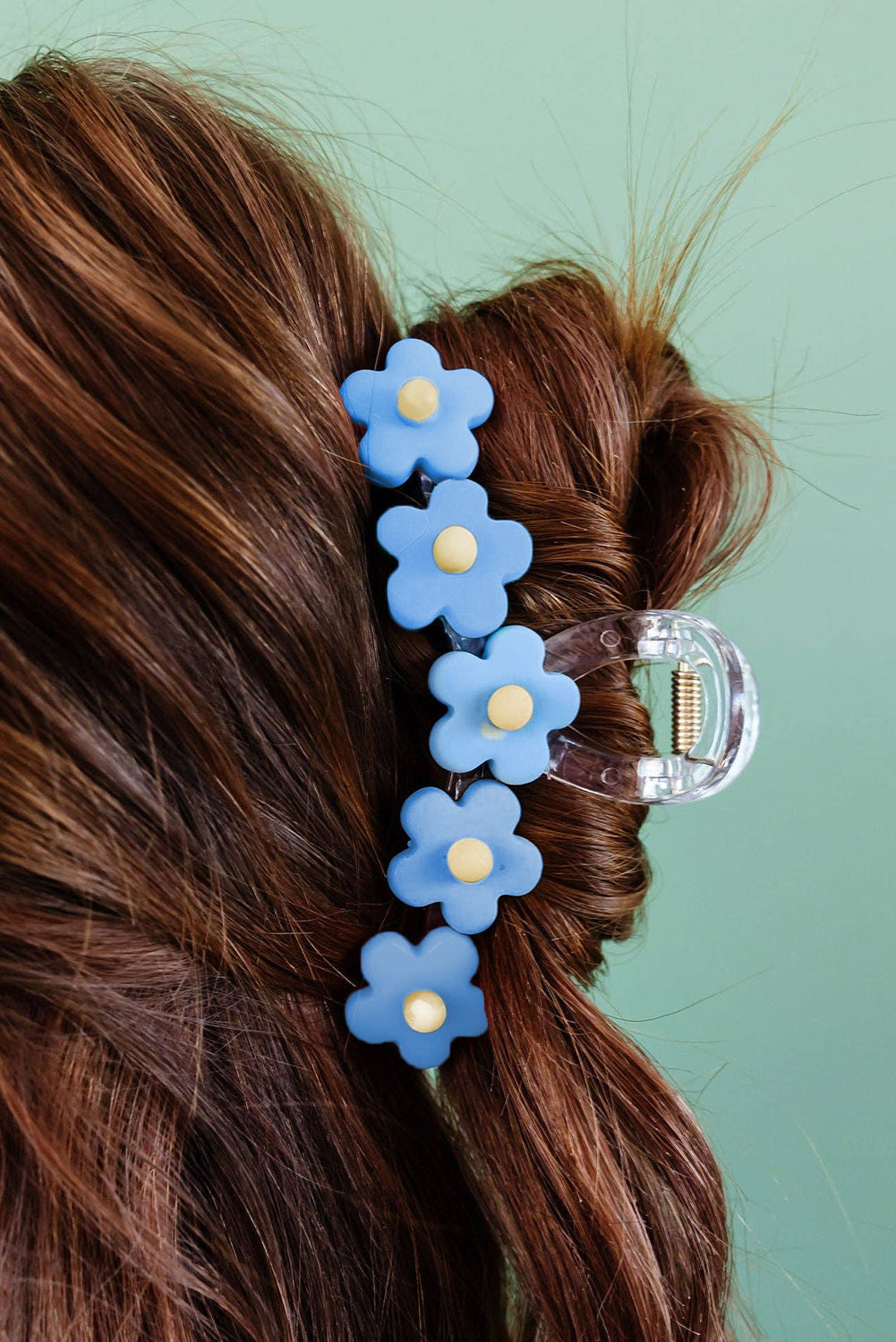 Multicolor Flowers Claw Clip