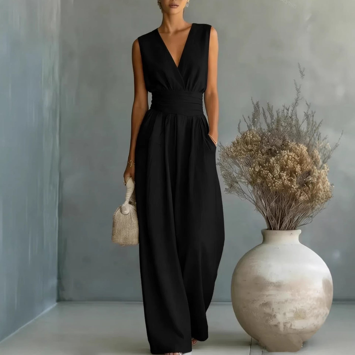 Vivian V-Neck Jumpsuit